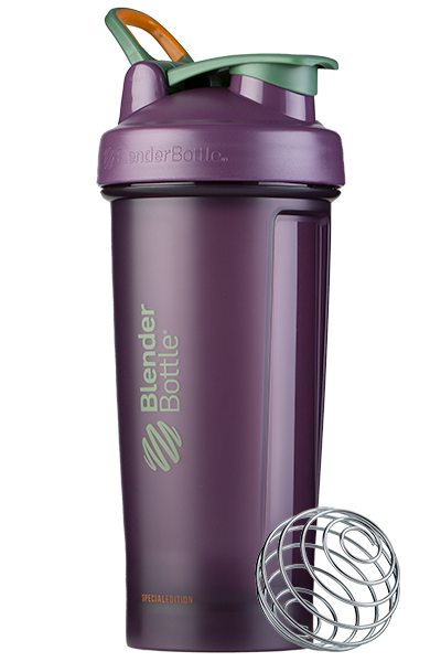 BlenderBottle Color of the Month Protein Shaker Bottle Subscription - Purple and Green