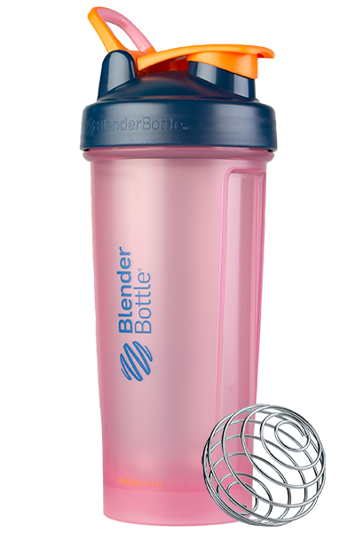 BlenderBottle Color of the Month Protein Shaker Bottle Subscription - Pink and Navy