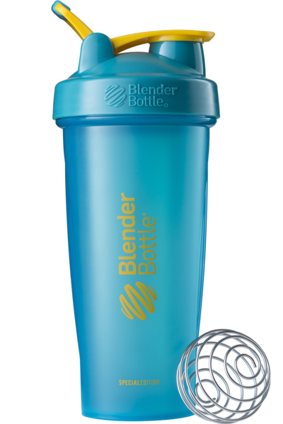 BlenderBottle Color of the Month Protein Shaker Bottle Subscription - Malibu Blue