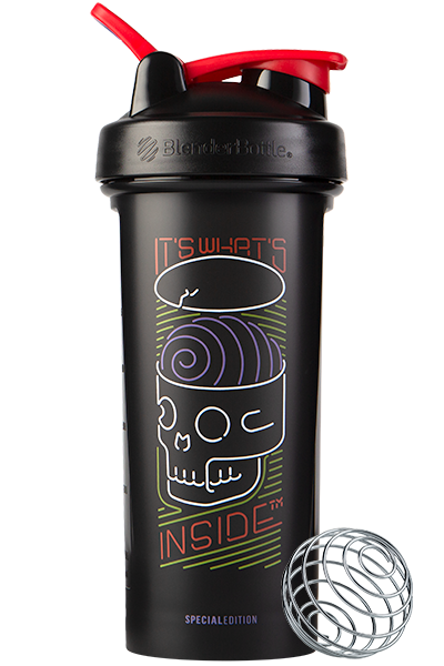 BlenderBottle Color of the Month Protein Shaker Bottle Subscription - Its Whats Inside Black