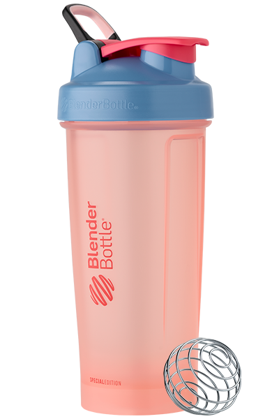 Pink and Blue Shaker Bottle - Special Edition Heartthrob - BlenderBottle Color of the Month