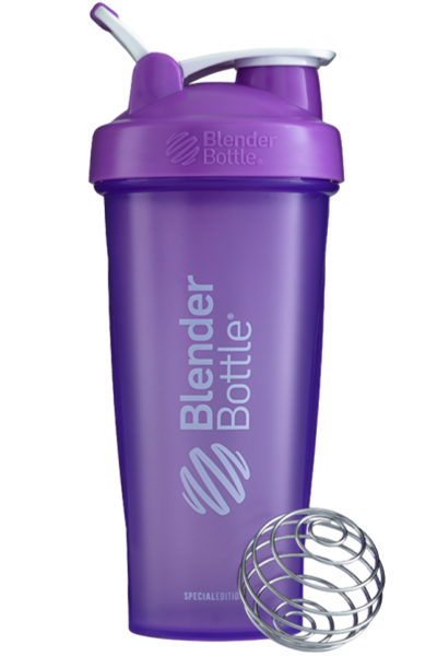 BlenderBottle Color of the Month Protein Shaker Bottle Subscription - Purple and Grey