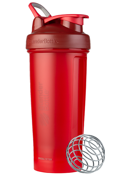 BlenderBottle Color of the Month Protein Shaker Bottle Subscription - Red and Cranberry