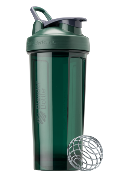 Dark green 28oz shaker bottle made of odor-resistant Tritan. | Color#viridian_Size#28oz