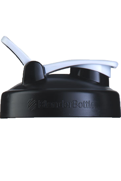 BlenderBottle Large Shaker Bottle Replacement Lid - White and Black