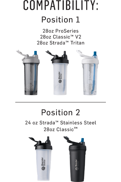 BlenderBottle Pro Series Shaker Bottle, 24-Ounce - Black