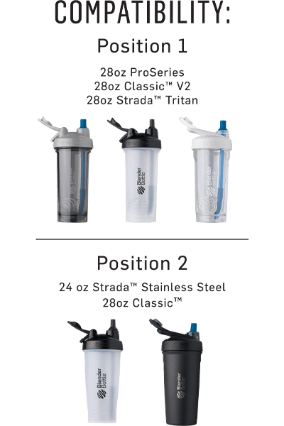  24 Oz Blender Bottle Strada Stainless