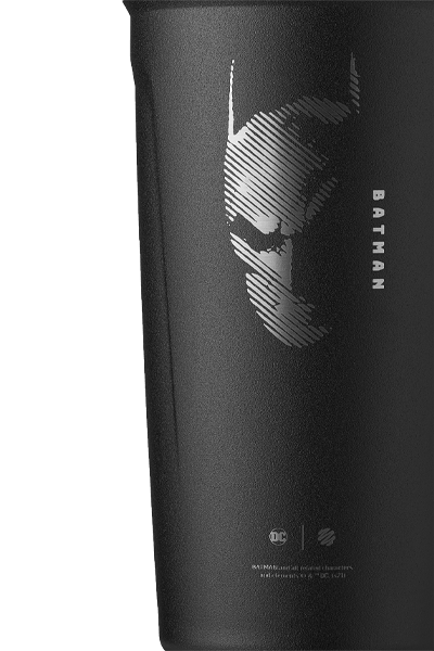 BlenderBottle Pro Series 32 oz Black Solid Print Batman Shaker