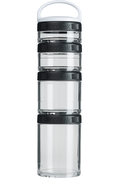 BlenderBottle - GoStak® - Starter 4Pak Black | Size#Starter 4Pak_Color#Black
