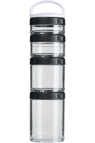 BlenderBottle - GoStak® - Starter 4Pak Black