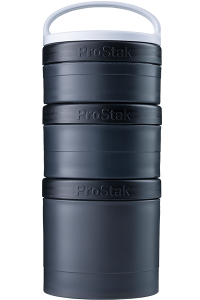BlenderBottle ProStak 22 oz Blue Cyan Shaker Cup with 2 Attachable Storage  Jars and Vitamin Tray Inside 