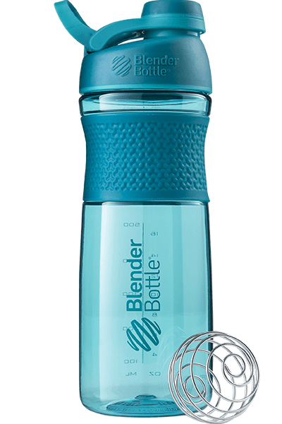 BlenderBottle SportMixer Twist Cap Tritan Grip Shaker Bottle, 28-Ounce, Black