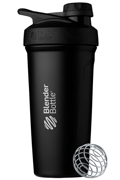 Blender Bottle Strada Twist 24 oz. Stainless Steel Shaker - Black