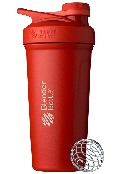 Blender Bottle Strada Twist 24 oz. Stainless Steel Shaker - Red